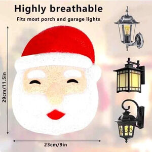 2 pieces Santa Clause hanging  lampshade porch light cover